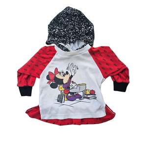 Mickey Mouse Friends: Vtg Mickey's Stuff For Kids Minnie Mouse Hoodie (Sz 1-1.5)