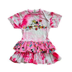 VAULT 🏦 Vtg Americanwear Minnie Mouse Tie Dye Dress (Sz 6) (~90s)