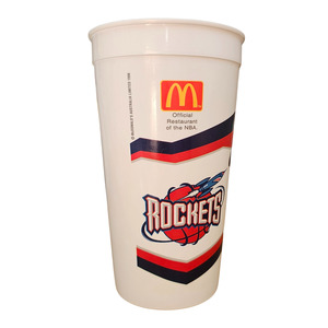 Mcdonalds: Vtg McDonalds x NBA Cup: Houston Rockets Charles Barkley (1996)