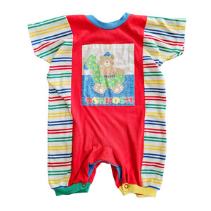 VAULT | Vtg Oshkosh Colourblock Romper Made In U.S.A (Sz 1.5 / 18m) (~90s)