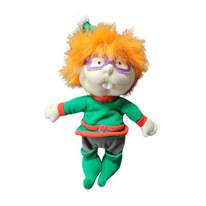 Toys: Vtg Nickelodeon Rugrats Chuckie Finster Elf Beanie Plush (1997)