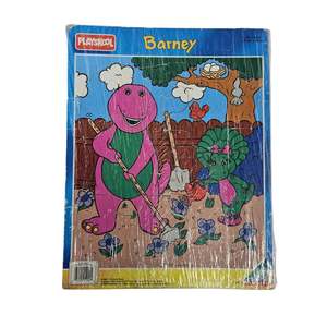 Barney: PlaySkool Barney & Baby Bop Puzzle (1993)