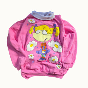 90s: Vintage Nickelodeon Rugrats Angelica Sweater (Sz 8) (1997)