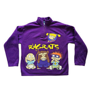 Rugrats: Vtg Rugrats 'See, Speak, Hear No Evil' Quarter Zip (Sz 8/10) (1998)