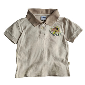 Disney's The Jungle Book 'Halt!' Beige Collared Tee (Sz 2)