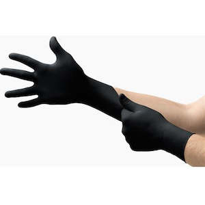 Pomona: Black Nitrile Disposable Powderfree Gloves