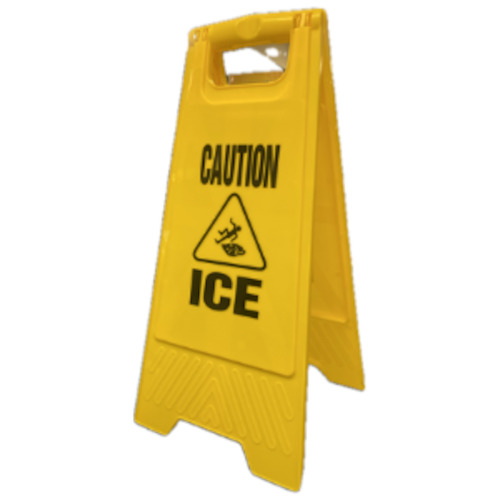 Safety Accessories: Caution Ice Safety Sign