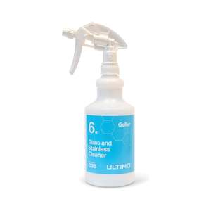 New World Cleaning Accessories: Geller Ultimo Spray bottle #6 Glass & Stainless Steel Cleaner