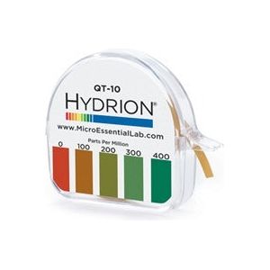 Hydrion Quat PPM Test Strips