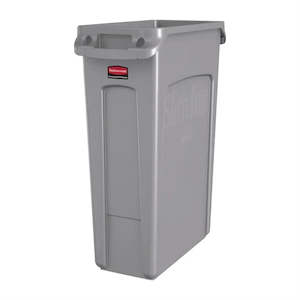 Rubbermaid SLIM JIM® Container with Venting Channels 87L - Gray