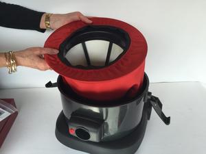 Small Red Silk Filter Bag - Canister Vacuum Bag