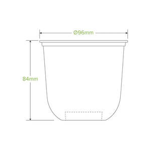 Cups Lids: BioCup 360ml Clear Tumbler