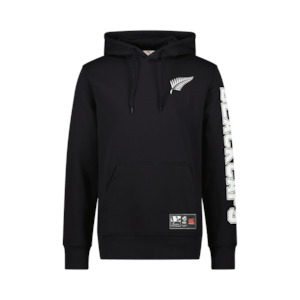 Black Caps: CCC MENS BLACKCAPS SCRIPT HOODIE