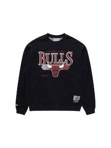 Mitchell Ness: Mitchell & Ness Chicago Bulls Underscore Crew - Faded Black