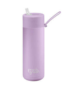 Frank Green 20oz Stainless Steel Ceramic Reusable Bottle with Straw Lid - Lilac Haze