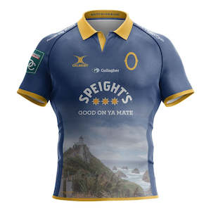 Supporters Gear Rugby: Gilbert Otago Rugby 24 Mens Replica Limited Edition Nugget Point Jersey
