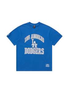 Majestic Athletic Cracked Puff Arch Tee - LA Dodgers