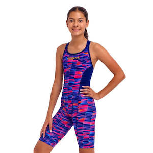 Funkita Girls Fast Training One Piece- Warped Waves