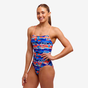Funkita Womens Single Strap One Piece- Forever Fossil
