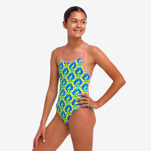Funkita: Funkita Girls Twisted One Piece - Tweety Sweet