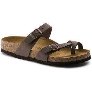 Footwear: Birkenstock Mayari Birkibuc - Mocha