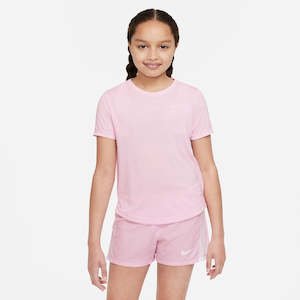 Nike Dri-FIT One Big Kids' (Girls') Short-Sleeve Training Top - Pink