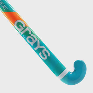 Hockey Sticks: Grays Riptide Junior Hockey Stick - Blue/Green