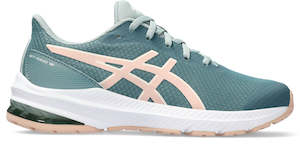 Shoe Sale: Asics Kid's GT 1000 12 GS - Foggy Teal/Pale Apricot