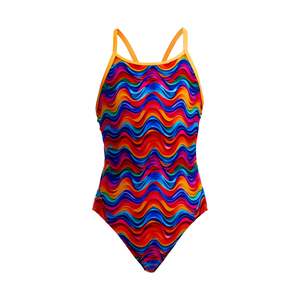 Funkita Girls Diamond Back One Piece - Plastic Fantastic