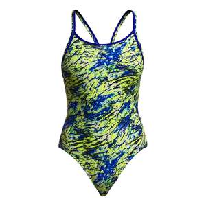 Funkita Womens Diamond Back One Piece - Scaled Back