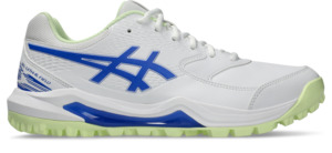 Footwear: Asics Unisex Gel Lethal Field 2 - White/Neon Blue