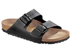 Footwear: Birkenstock Arizona Birko Flor - Black