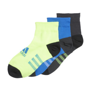 Adidas Kids Ankle Socks 3 Pairs - Carbon/Broyal/Luclem