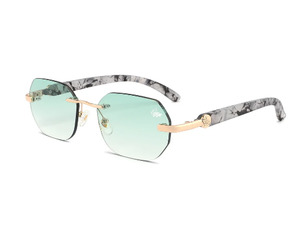 Belvoir Co: BV-E1 (Belvoir & co sunglasses willow white marble/green) 52592000