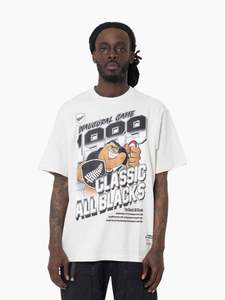 All Blacks: MNA-T45 (Mitchell & ness inaugural game tee silver marle) 92592391