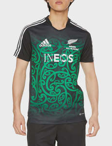 All Blacks: AA-K24 (Adidas maori all blacks rugby performance tee black/team green) 72493870