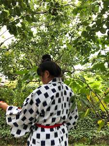 Vintage Kimono: Yukata - indigo & white
