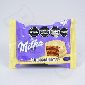 Alfajor | Milka Mousse White Chocolate Triple
