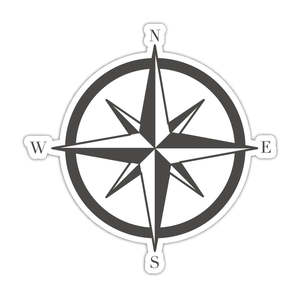 Stickers By Rstick: Sticker | Compass Rose