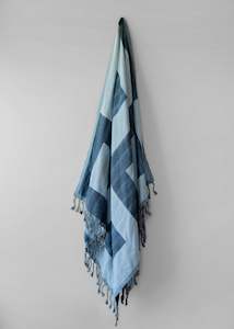 Malta Organic Beach Towel - Navy