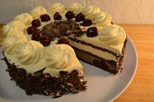 Individual Desserts 1: Black Forrest Cake (slice)