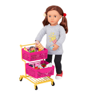 Dollhouses Playsets: Grocery Day Shopping Cart