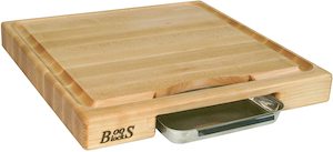Boos Block Newton Prep Master Maple Wood Reversible Cutting Board with Juice Gro&hellip;