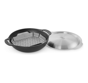 Cast Iron Pans: Weber GBS Cast Iron Wok and Steamer