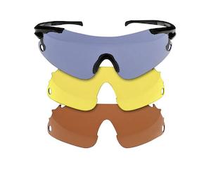 Firearm Protective Wear: Beretta Trident Shooting Glasses - 3 Lens