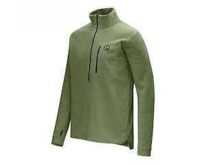 Swazi Micro Long Sleeve Fleece Shirt with 1/2 Zip - Ranger