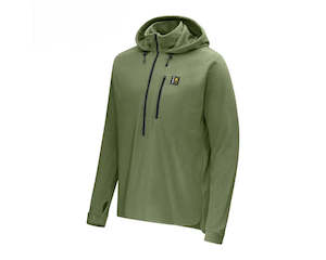 Clothing Footwear Tops: Swazi Brocco Hooded Fleece Shirt with 1/2 Zip