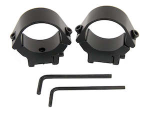 Optics Rings Bases Mounts: Ranger Tikka T3 Rings: 30mm, Medium, Black