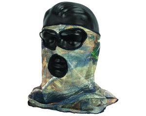 Clothing Footwear Headwear: Forest Camo Mesh 3/4 Mask