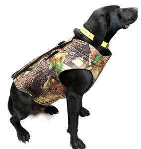 Hunting Shooting Dog: Neoprene Dog Vest 5mm - Camo *Choose Size*
